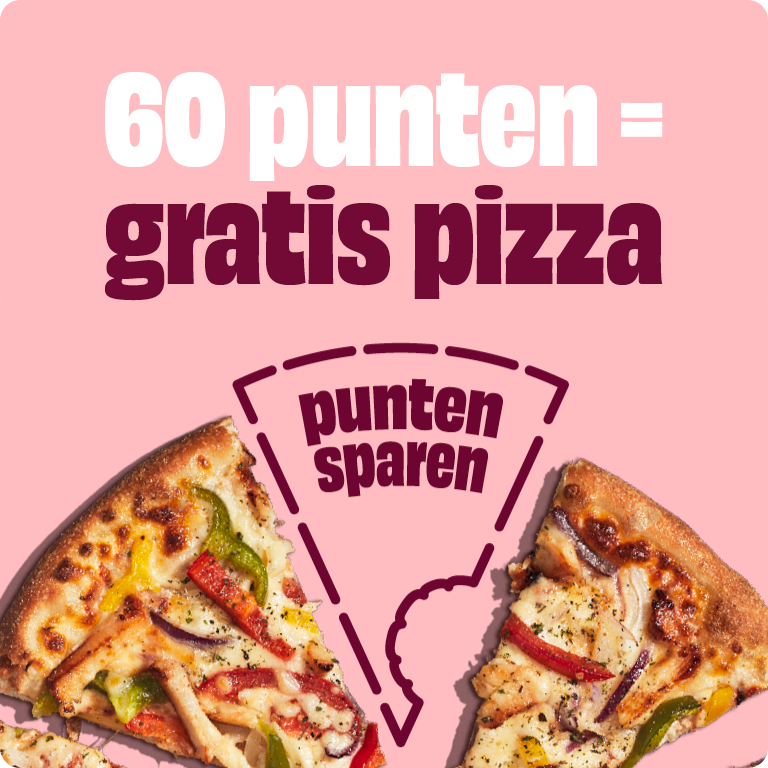 Domino's punten sparen: 60 punten = gratis pizza