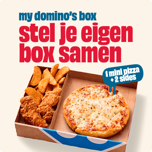 My Domino's Box: stel je eigen box samen | 1 mini pizza + 2 sides