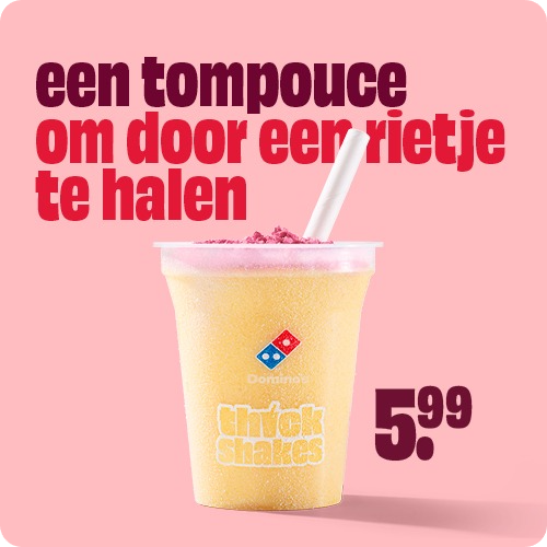 Een tompouce om door een rietje heen te halen